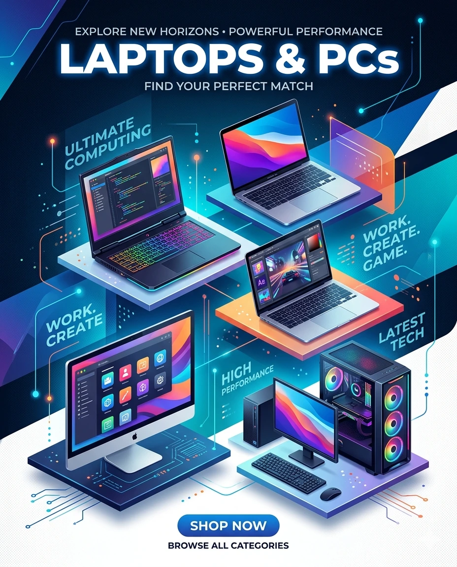 Laptops & PCs
